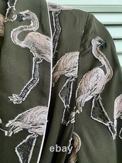 $1500 For Restless Sleepers F. R. S Flamingo Print Women's Jacket, Khaki XS