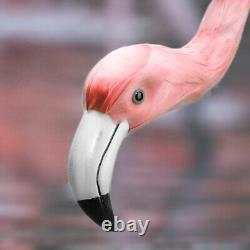 15 Artificial Feathered Pink Flamingo with Head Down