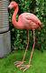 27 Tall Realistic Zen Graceful Tropical Pink Flamingo Standing In Repose Statue