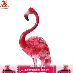 3 Pack Flamingo Garden Statue Pink Sculpture Decor Yard Art Metal Statues New