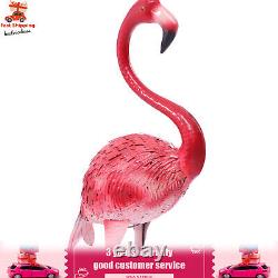 3 Pack Flamingo Garden Statue Pink Sculpture Decor Yard Art Metal Statues New