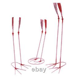 3x Flamingo Statue Crane Pink Flamingos Metal Art Garden Yard Statue Home Decor