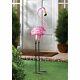 4 Pretty Pink Tropical Flamingo Tango Metal Garden Statue 35.6 Indoor Outdoor
