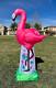 6 Foot Tall Giant Summer Party Inflatable Pink Flamingo Pre-lit Led Lights Outdo