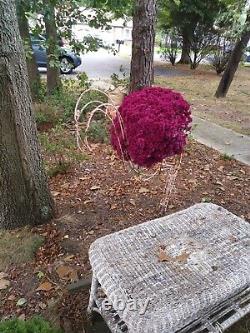 6' Pink Metal Flamingo Planter, Statue, Lawn Ornament 1-of-a-kind Vintage Autumn