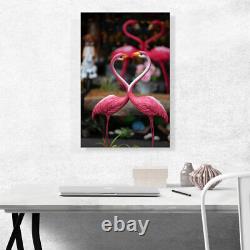 ARTCANVAS Plastic Pink Flamingo Heart Canvas Art Print