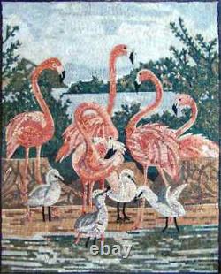 Animal Mosaic Designs Pink Flamingo