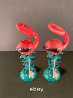 Art Deco Flamingo Candle Holder Five And Dime 9 Tall Ceramic Japan