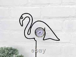 Asymmetrical Animalistic Flamingo Figurine Handmade Abstract Desk Clock