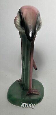BEAUTIFUL Vintage 6.5 Will-George Flamingo Figurine-Head Down Curved Neck