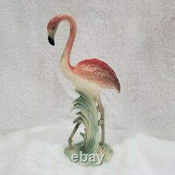 Brad Keeler Vintage mid-century Pink Flamingo Ceramic Figurine
