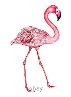 Canvas print painting modern bird pink flamingo original Street florida licensed