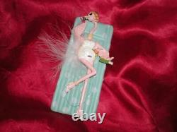 Celebirdie Pink Flamingo Flirty Feathers Ornament Christmas Gift (tag And Box)