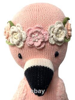 Cuddle And Kind Plush Flamingo Penelope 21 Pink Bird Flower Wreath Head Piece