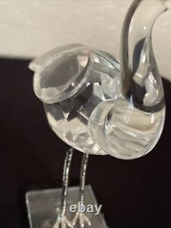 Delicate Crystal Flamingo Bird Figurine by Shannon Crystal Designs of Ireland