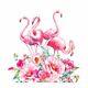 Diamond Painting Diy Flamingos Lovely Pink Birds Design Embroidery House Display