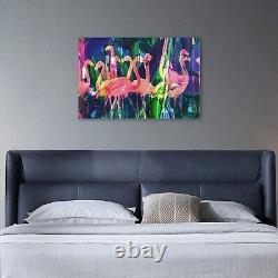 Eorntdy Canvas Wall Art Flamingo Canvas Print Artwork Bird Wall Art Paintings