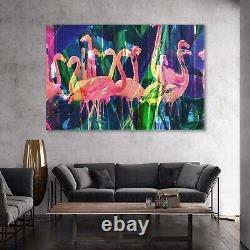 Eorntdy Canvas Wall Art Flamingo Canvas Print Artwork Bird Wall Art Paintings