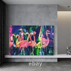 Eorntdy Canvas Wall Art Flamingo Canvas Print Artwork Bird Wall Art Paintings