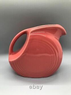 Fiesta Small Disc Pitcher in Flamingo Fiestaware Pink Juice 5.5 New withTag