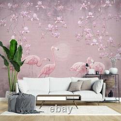 Flamingo Animals Birds 3D Wall Mural Australia Bedroom Wallpaper Murals