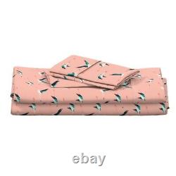 Flamingo Coastal Designed Bird 100% Cotton Sateen Sheet Set by Roostery