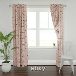 Flamingo Coastal Designed Bird 50 Wide Curtain Panel by Roostery