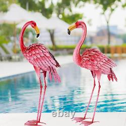 Flamingo Garden Statue, Outdoor Statues, Pink Flamingo Sculpture, Patio, Lawn, B