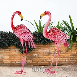 Flamingo Garden Statue, Outdoor Statues, Pink Flamingo Sculpture, Patio, Lawn, B