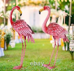 Flamingo Garden Statue, Outdoor Statues, Pink Flamingo Sculpture, Patio, Lawn, B