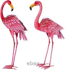 Flamingo Garden Statue, Outdoor Statues, Pink Flamingo Sculpture, Patio, Lawn, B