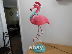 Flamingo Home Decorative Metal Pink Flamingo Art Statue Figurine 40 Inch