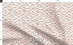 Flamingo Party Small Flamingos Pink 100% Cotton Sateen Sheet Set by Spoonflower