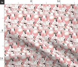 Flamingo Pink Bird Cornucopia 100% Cotton Sateen Sheet Set by Roostery