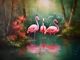 Flamingo Tropical Landscape Canvas Art Home Deco Wall Art Poster Print Painting