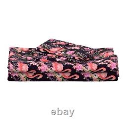 Flamingos Bird Fashion Summer 100% Cotton Sateen Sheet Set by Spoonflower