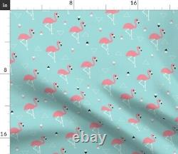 Flamingos Summer Tropical Bird Pink 100% Cotton Sateen Sheet Set by Roostery