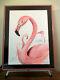 Flamingos Watercolor Painting