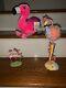 Fuzzy Feather Pink Flamingo Lot 3 Resin Plush Outer Banks Key West Mama? Tw4j1