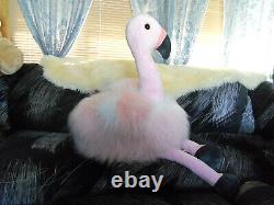 Giant 40 Hug Fun soft silky Feather fur Flamingo Bird