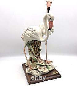 Giuseppe Armani Figurine Florence Flamingos Model 0969-C Signed Made In Italy