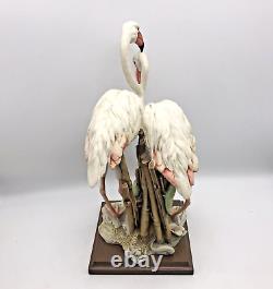 Giuseppe Armani Figurine Florence Flamingos Model 0969-C Signed Made In Italy