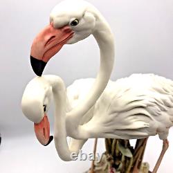 Giuseppe Armani Figurine Florence Flamingos Model 0969-C Signed Made In Italy