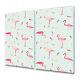 Glass Worktop Saver Kitchen Flamingo Bird And Feather Pink And Blue 2x30x52