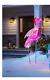 Home Accents Christmas Flamingo Pink Light Up Yard Statue