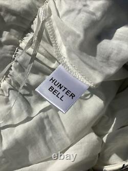 Hunter bell 10 Wilson Skirt Flamingo MIDI Skirt Blue White New Whimsical