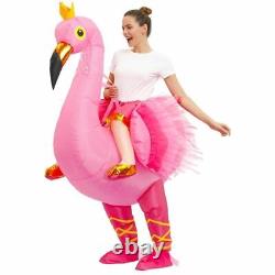 Inflatable Costumes Crown Flamingo Anime Halloween Cosplay Carnival Party Role