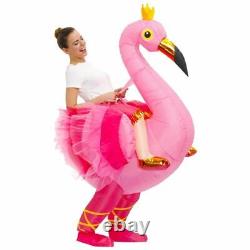 Inflatable Costumes Crown Flamingo Anime Halloween Cosplay Carnival Party Role