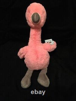 Jellycat Bashful Flamingo Soft Toy Pink Medium Plush New Gray Tag Bird Comforter