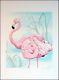 Joyce Kasprzyk American Flamingo Serigraph Hand Signed Art Print Make An Offer